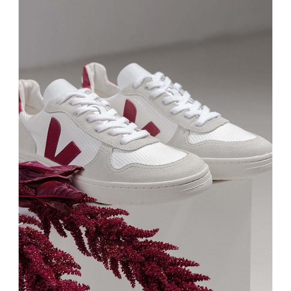 Αθλητικά Παπούτσια ανδρικα Veja V-10 B-MESH White/Red | GR 330XYU